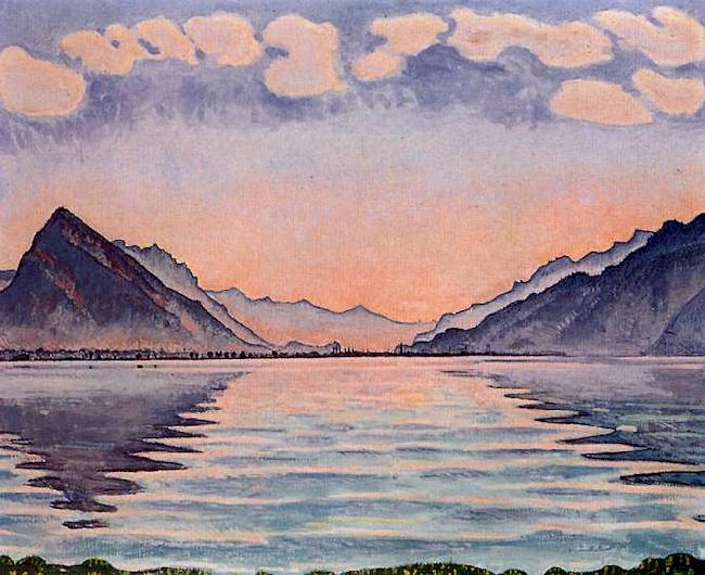 Ferdinand Hodler Lake Thun Germany oil painting art